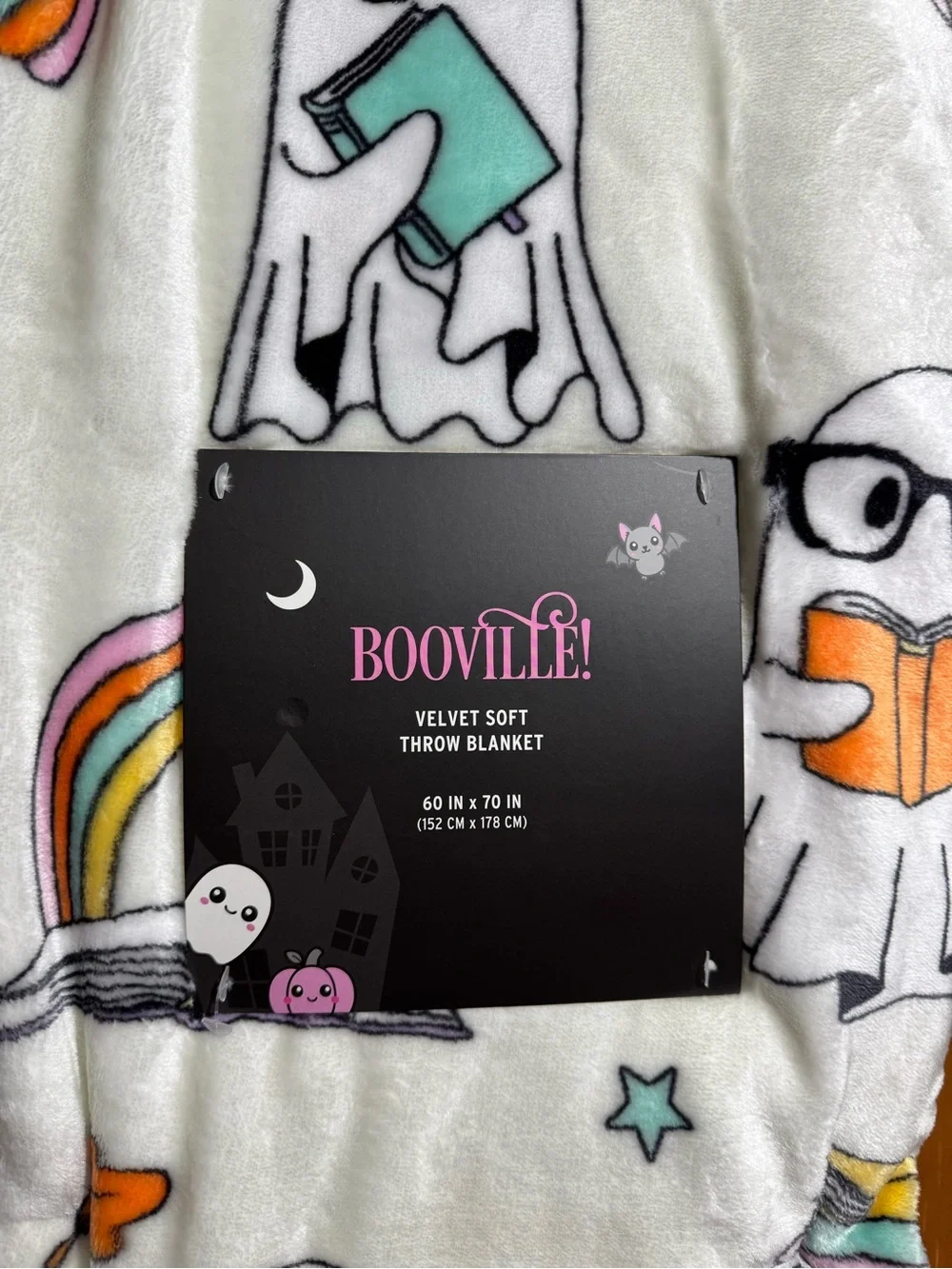 Ghost Reading Book Throw